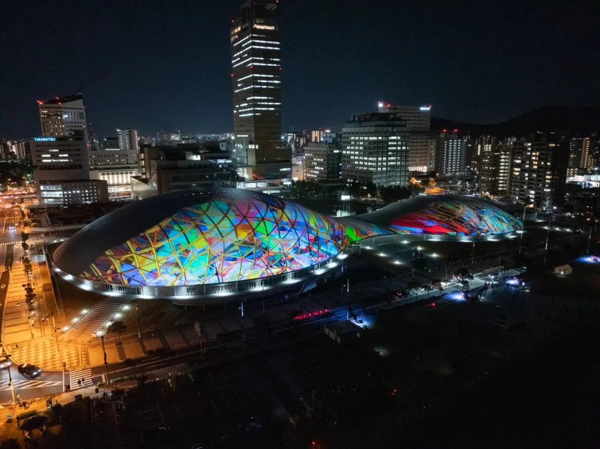 あなぶきアリーナ香川 プロジェクションマッピング