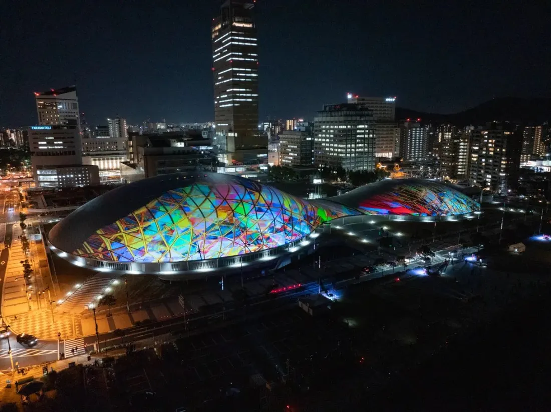 あなぶきアリーナ香川 プロジェクションマッピング